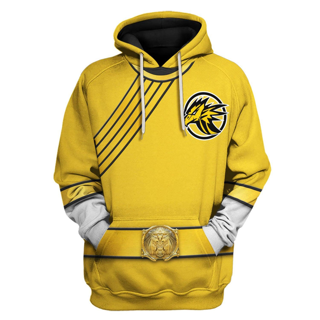 Gearhomie Power Rangers Wild Force Yellow Costume Hoodie Sweatshirt T-Shirt Tracksuit - Gearhomie.com