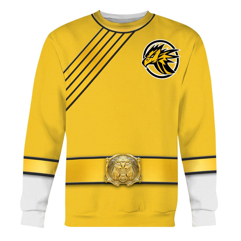 Gearhomie Power Rangers Wild Force Yellow Costume Hoodie Sweatshirt T-Shirt Tracksuit - Gearhomie.com