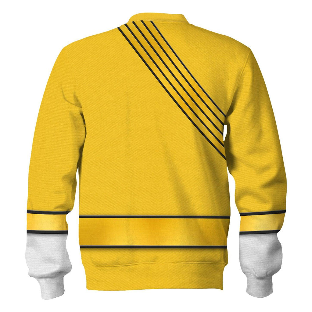 Gearhomie Power Rangers Wild Force Yellow Costume Hoodie Sweatshirt T-Shirt Tracksuit - Gearhomie.com