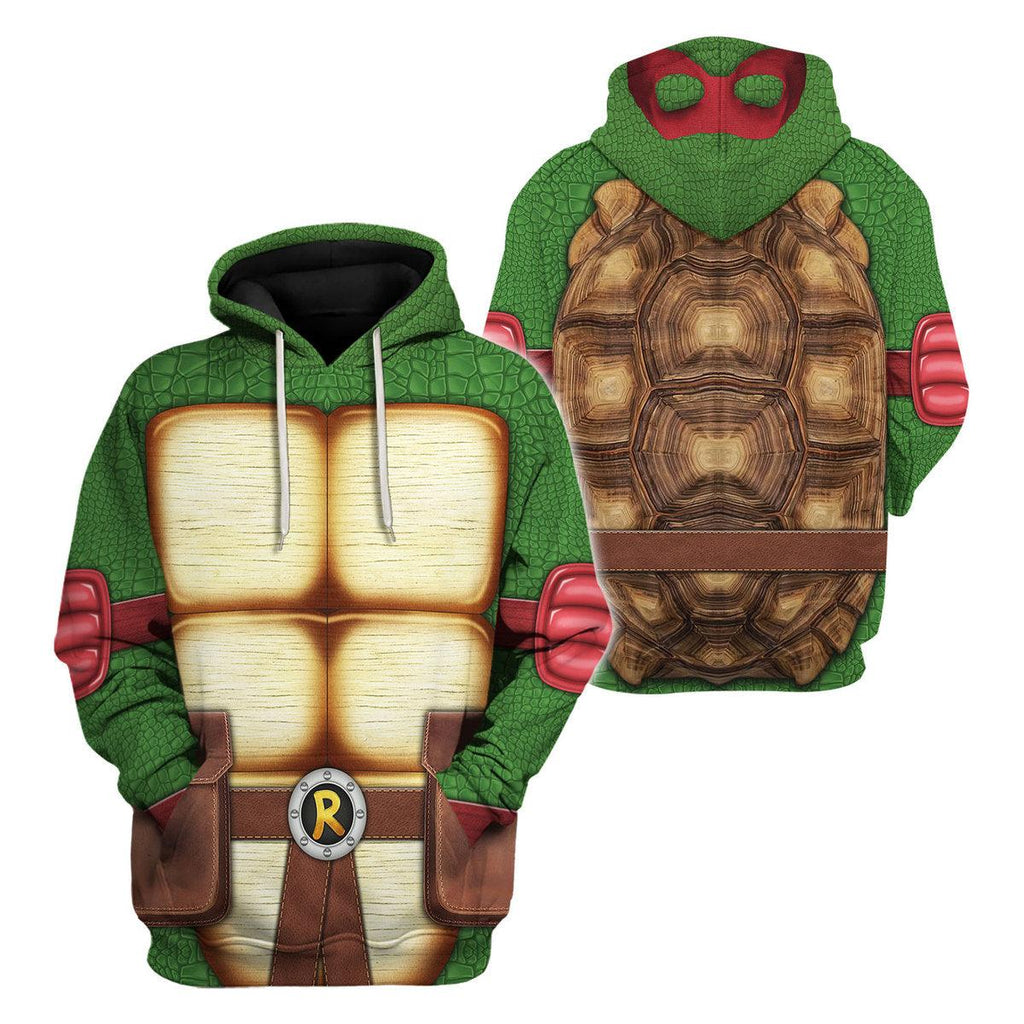 Gearhomie Raphael Ninja Turtles Costume Hoodie Sweatshirt T-Shirt ZipHoodie Sweatpants - Gearhomie.com