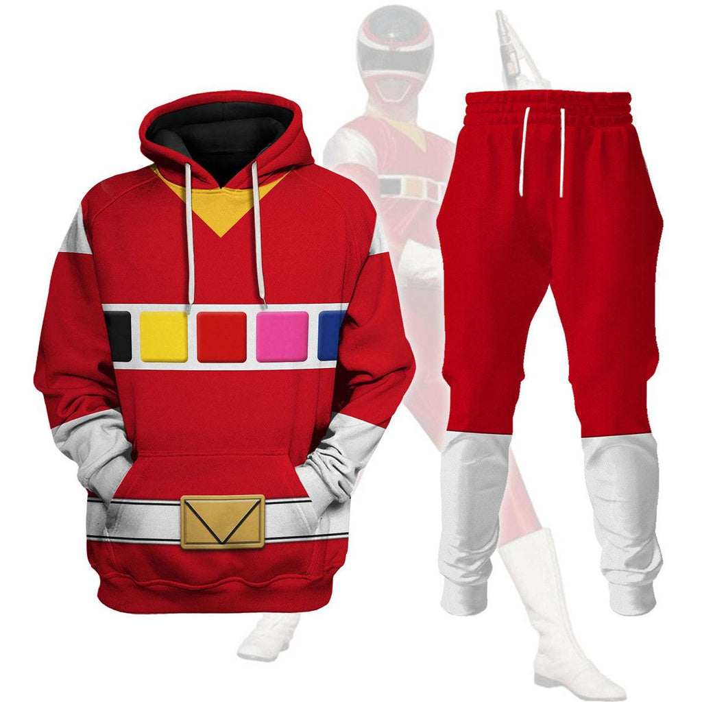 Gearhomie Red Space Ranger Hoodies Sweatshirt T-shirt Hawaiian Tracksuit - Gearhomie.com