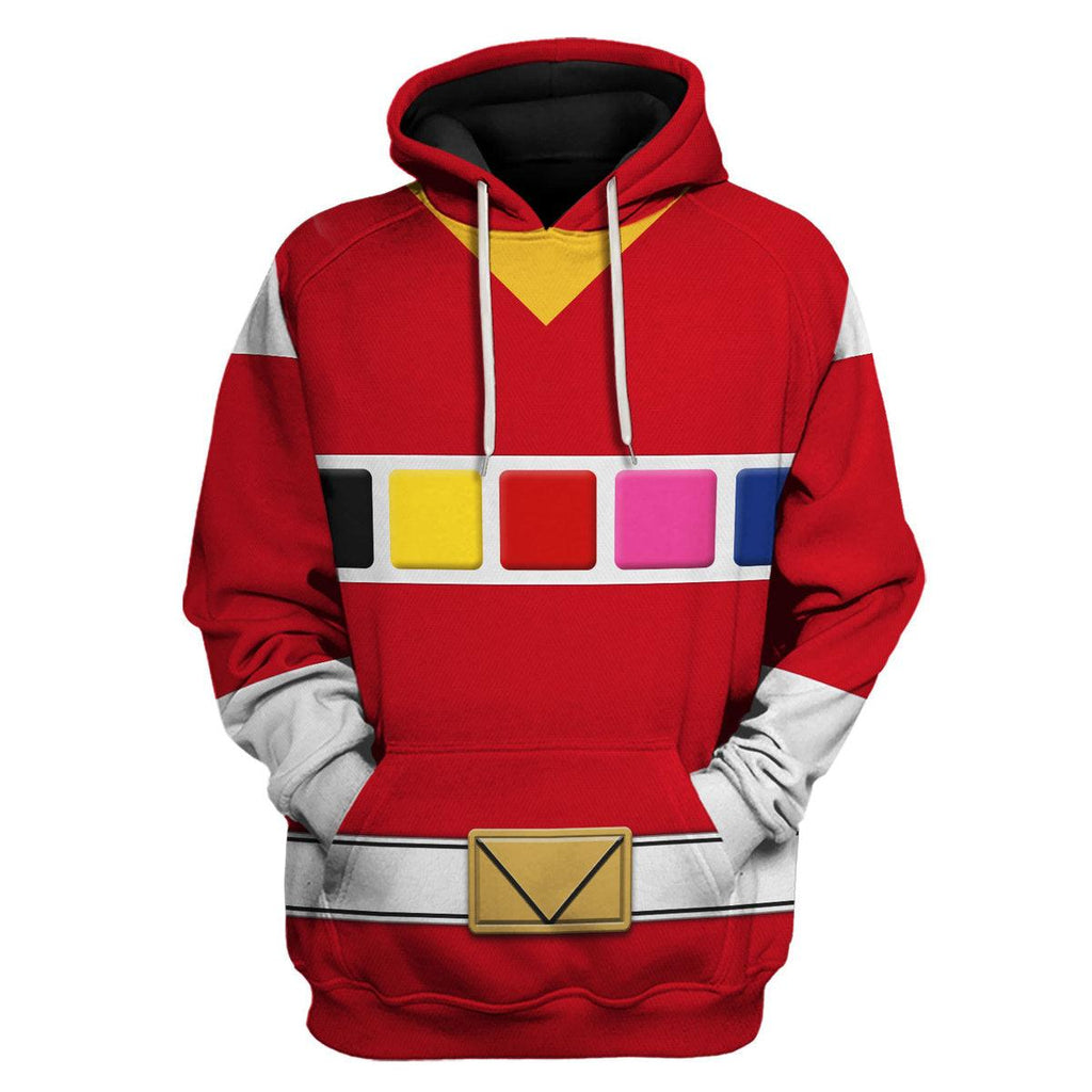 Gearhomie Red Space Ranger Hoodies Sweatshirt T-shirt Hawaiian Tracksuit - Gearhomie.com