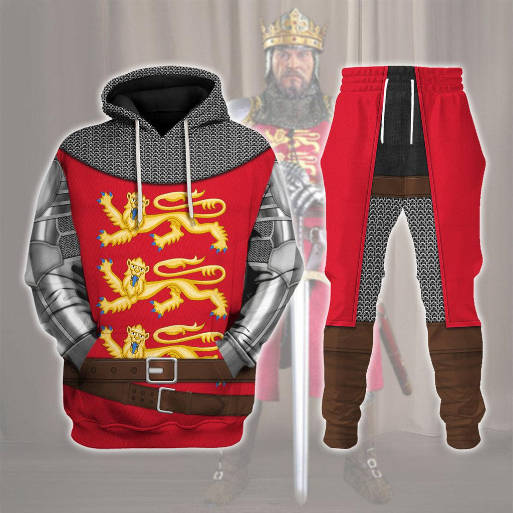 Gearhomie Richard The Lionheart Knight A Royal Heraldry Costume Hoodie Sweatshirt T-Shirt Tracksuit - Gearhomie.com