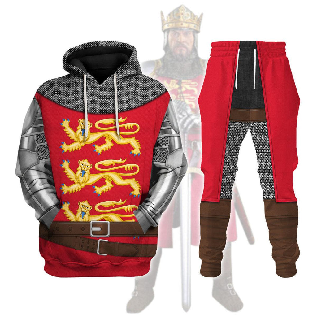 Gearhomie Richard The Lionheart Knight A Royal Heraldry Costume Hoodie Sweatshirt T-Shirt Tracksuit - Gearhomie.com