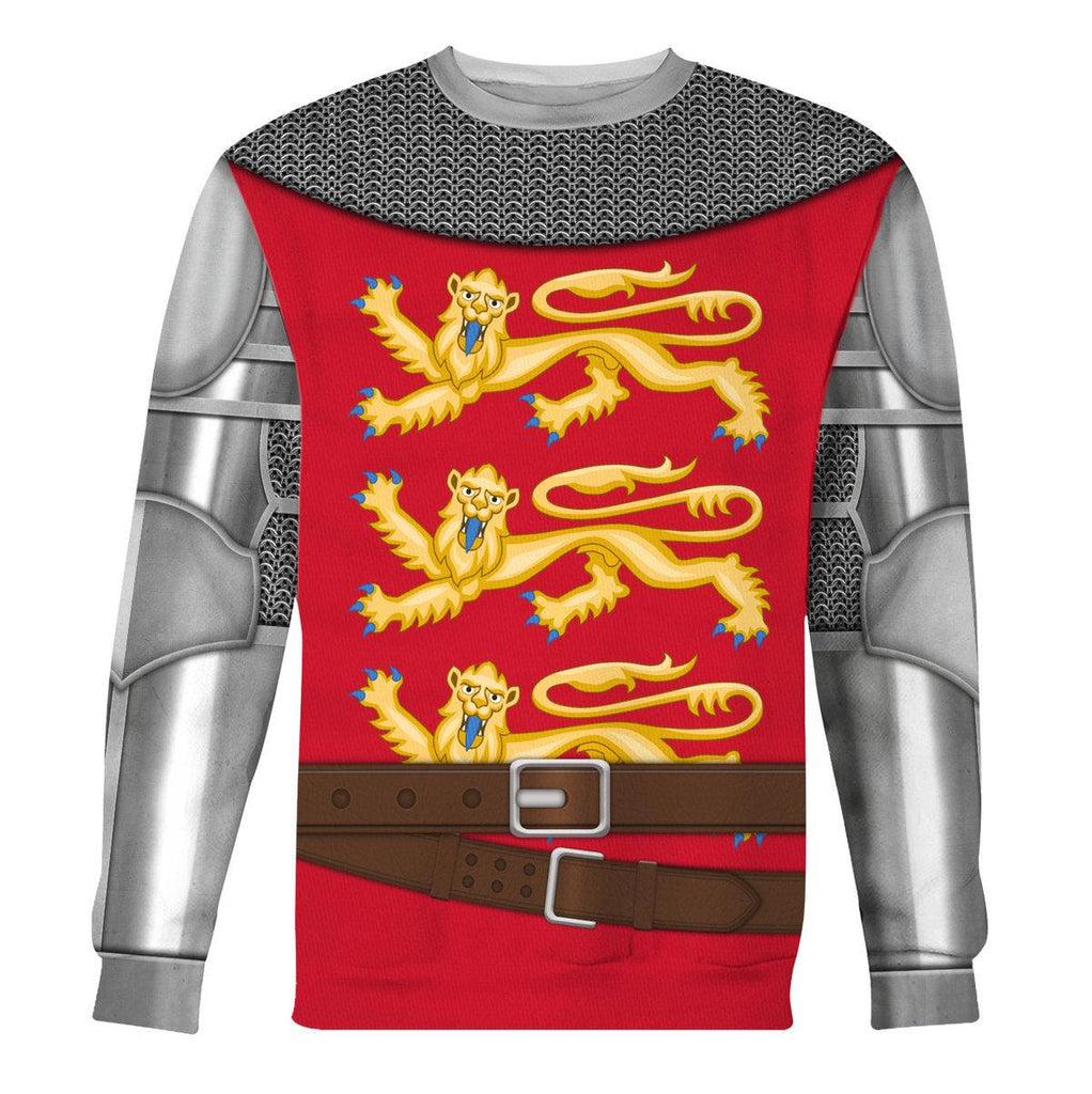 Gearhomie Richard The Lionheart Knight A Royal Heraldry Costume Hoodie Sweatshirt T-Shirt Tracksuit - Gearhomie.com