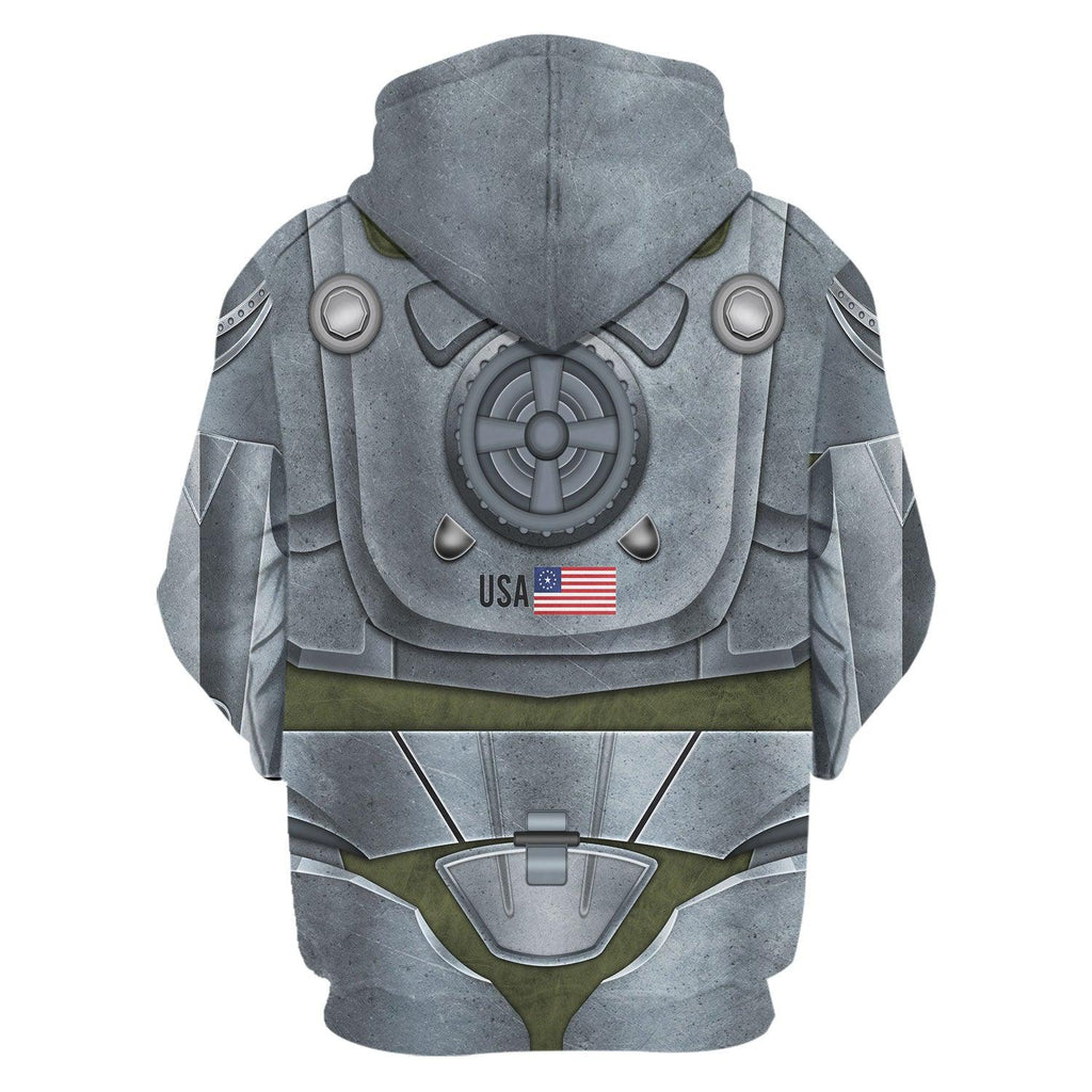 Gearhomie Winterized T-51b Fallout 4 Cosplay Tracksuit Hoodie Sweatshirt T-Shirt Tracksuit - Gearhomie.com