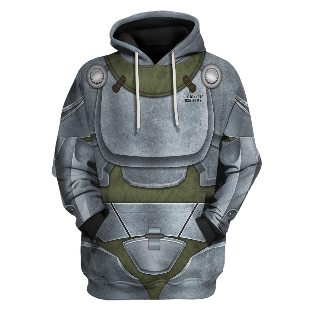 Gearhomie Winterized T-51b Fallout 4 Cosplay Tracksuit Hoodie Sweatshirt T-Shirt Tracksuit - Gearhomie.com