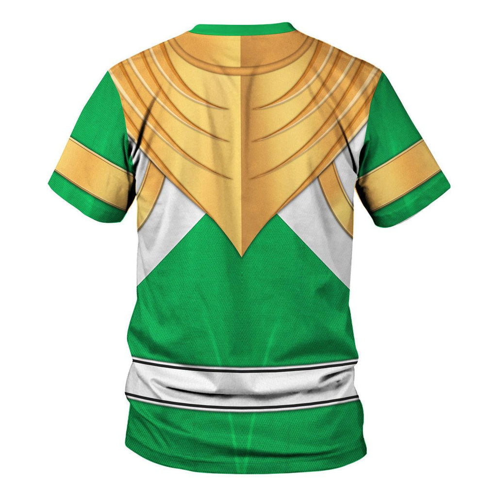 Green Ranger Dragon Shield Hoodies Sweatshirt T-shirt Hawaiian 1076 - Gearhomie.com