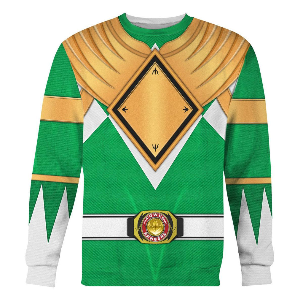 Green Ranger Dragon Shield Hoodies Sweatshirt T-shirt Hawaiian 1076 - Gearhomie.com