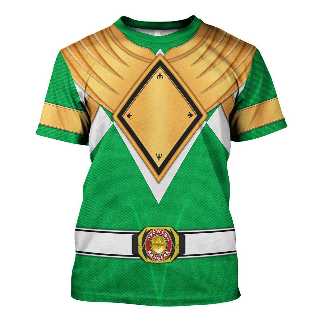 Green Ranger Dragon Shield Hoodies Sweatshirt T-shirt Hawaiian 1076 - Gearhomie.com