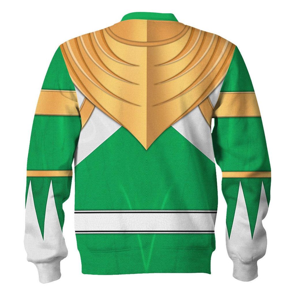 Green Ranger Dragon Shield Hoodies Sweatshirt T-shirt Hawaiian 1076 - Gearhomie.com