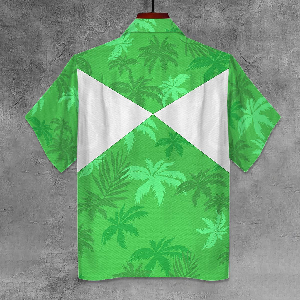 Green Ranger x Tommy Vercetti Hawaiian Shirt & Beach Shorts - Gearhomie.com