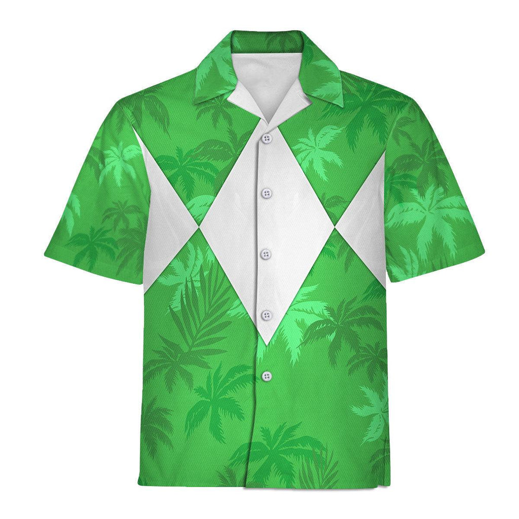 Green Ranger x Tommy Vercetti Hawaiian Shirt & Beach Shorts - Gearhomie.com