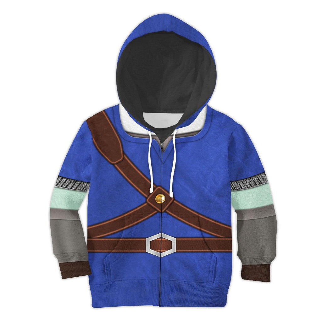 Knights of Skyloft Blue Costume Kid Tops Hoodie Sweatshirt T-Shirt - Gearhomie.com