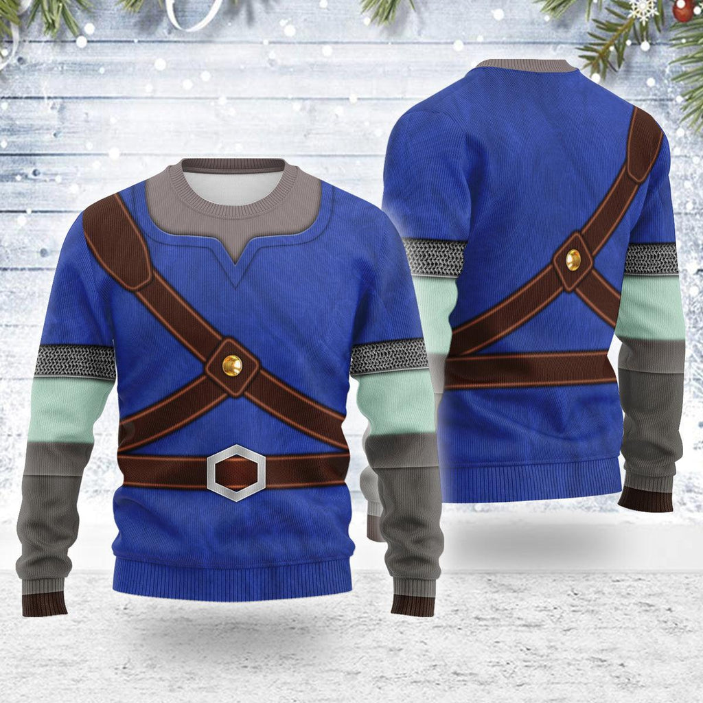 Knights of Skyloft Blue Themed Costume Unisex Christmas Wool Sweater - Gearhomie.com