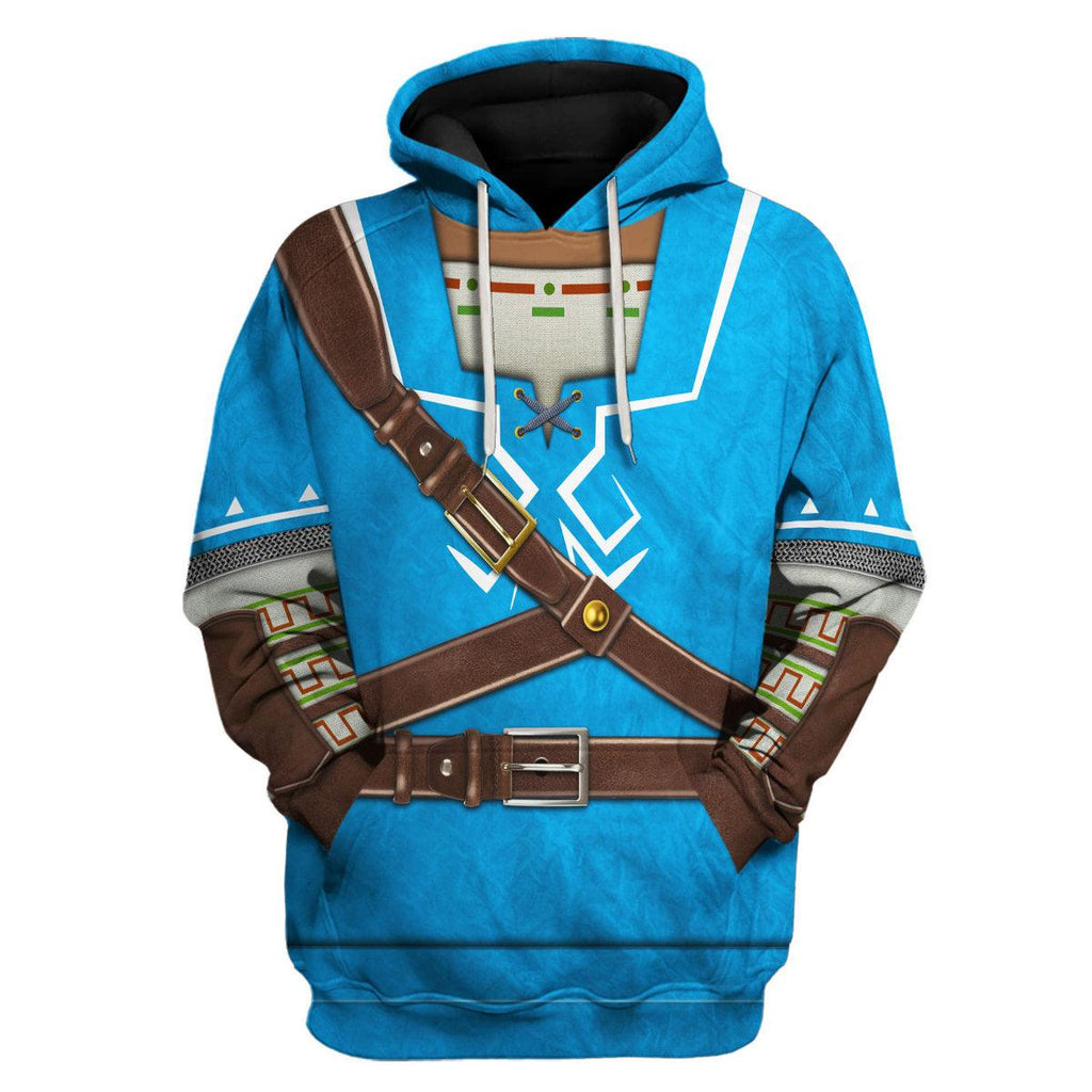 Link Attire Champion's Tunic Shield Unisex Hoodie Sweatshirt T-shirt Sweatpants Cosplay - Gearhomie.com