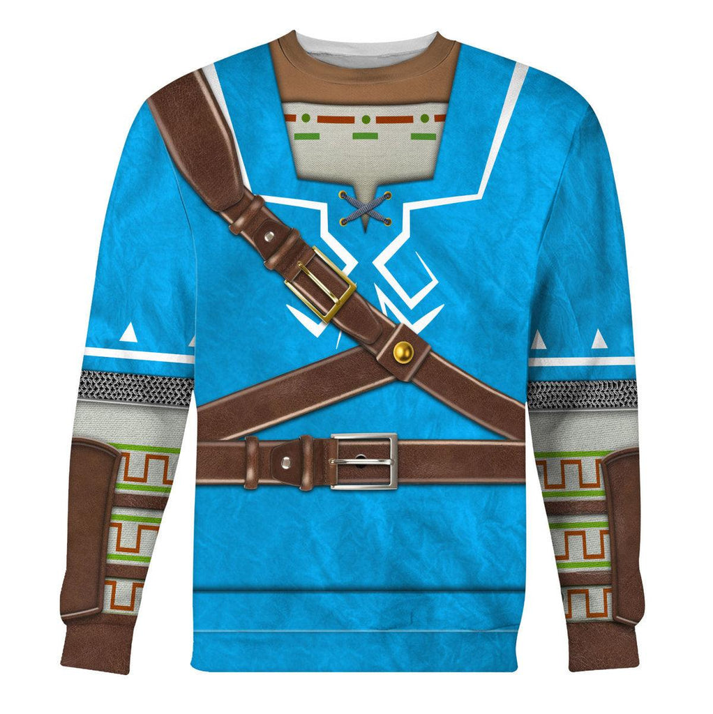 Link Attire Champion's Tunic Shield Unisex Hoodie Sweatshirt T-shirt Sweatpants Cosplay - Gearhomie.com