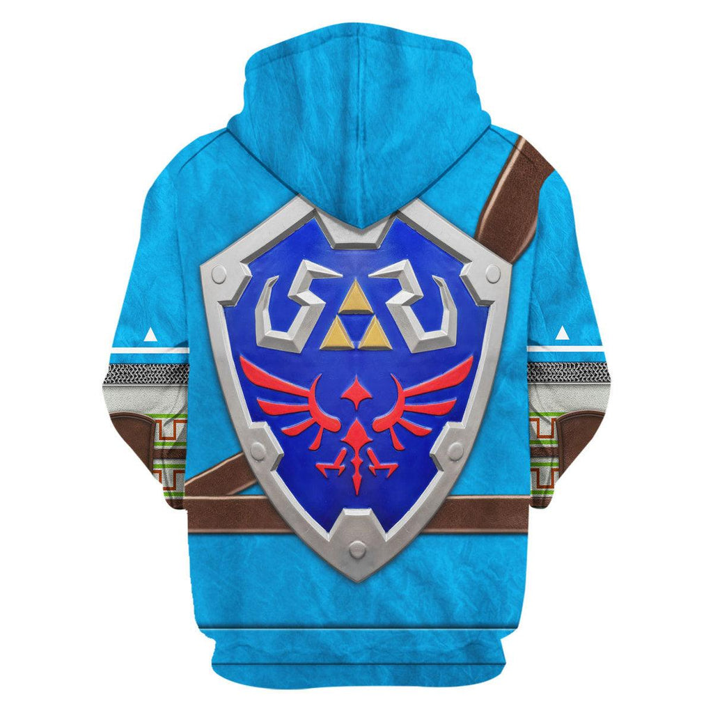 Link Attire Champion's Tunic Shield Unisex Hoodie Sweatshirt T-shirt Sweatpants Cosplay - Gearhomie.com