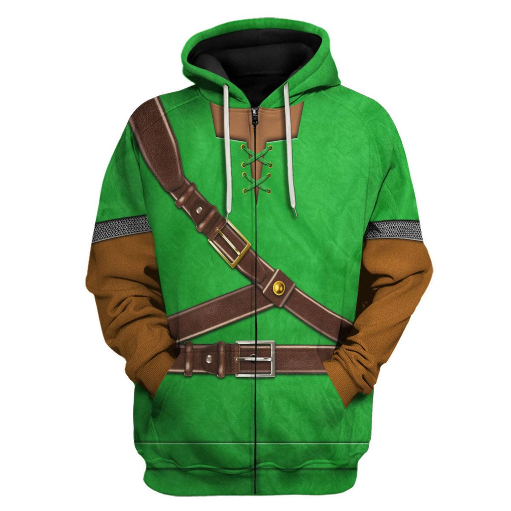 Link Iconic Shield Iconic Costume Unisex Hoodie Sweatshirt T-shirt Sweatpants Cosplay - Gearhomie.com