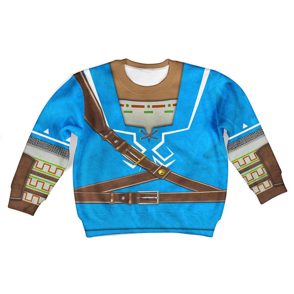 Link Zelda Champions Tunic Shield Kid Tops Hoodie Sweatshirt T-Shirt - Gearhomie.com