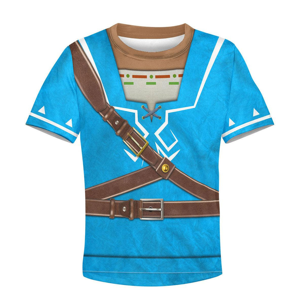 Link Zelda Champions Tunic Shield Kid Tops Hoodie Sweatshirt T-Shirt - Gearhomie.com