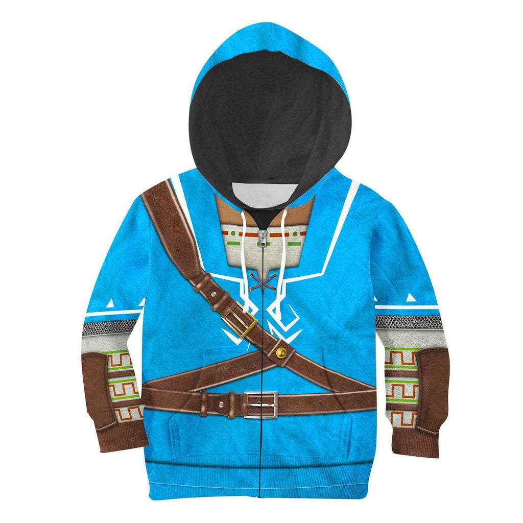 Link Zelda Champions Tunic Shield Kid Tops Hoodie Sweatshirt T-Shirt - Gearhomie.com