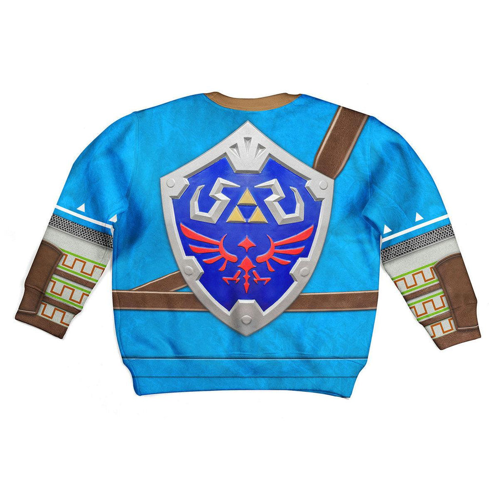 Link Zelda Champions Tunic Shield Kid Tops Hoodie Sweatshirt T-Shirt - Gearhomie.com