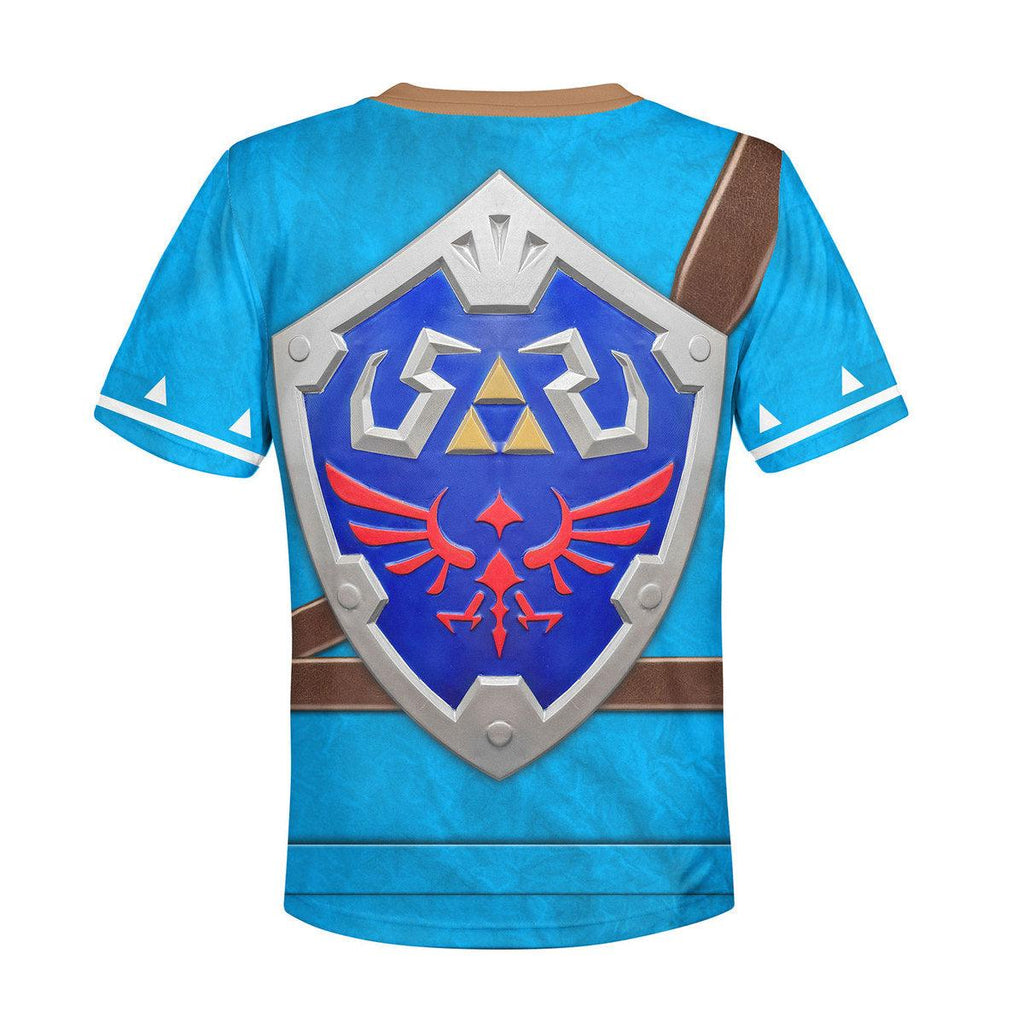 Link Zelda Champions Tunic Shield Kid Tops Hoodie Sweatshirt T-Shirt - Gearhomie.com