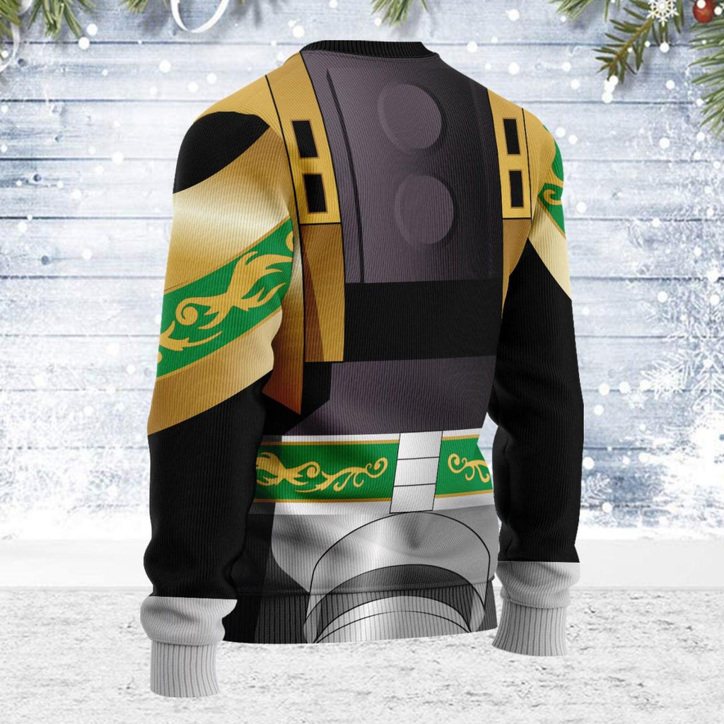 Merry Christmas Legacy Green Dragonzord Unisex Wool Sweater - Gearhomie.com