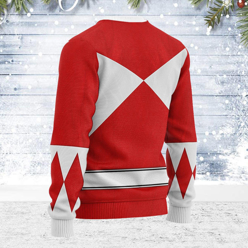 Merry Christmas Red Ranger MM Unisex Wool Sweater - Gearhomie.com