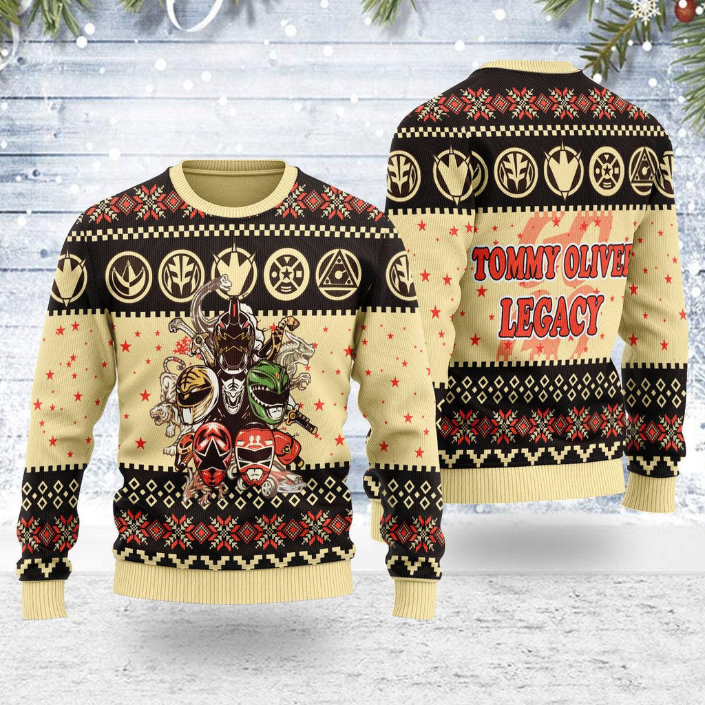 Merry Christmas Tommy Oliver Legacy Wool Sweater - Gearhomie.com