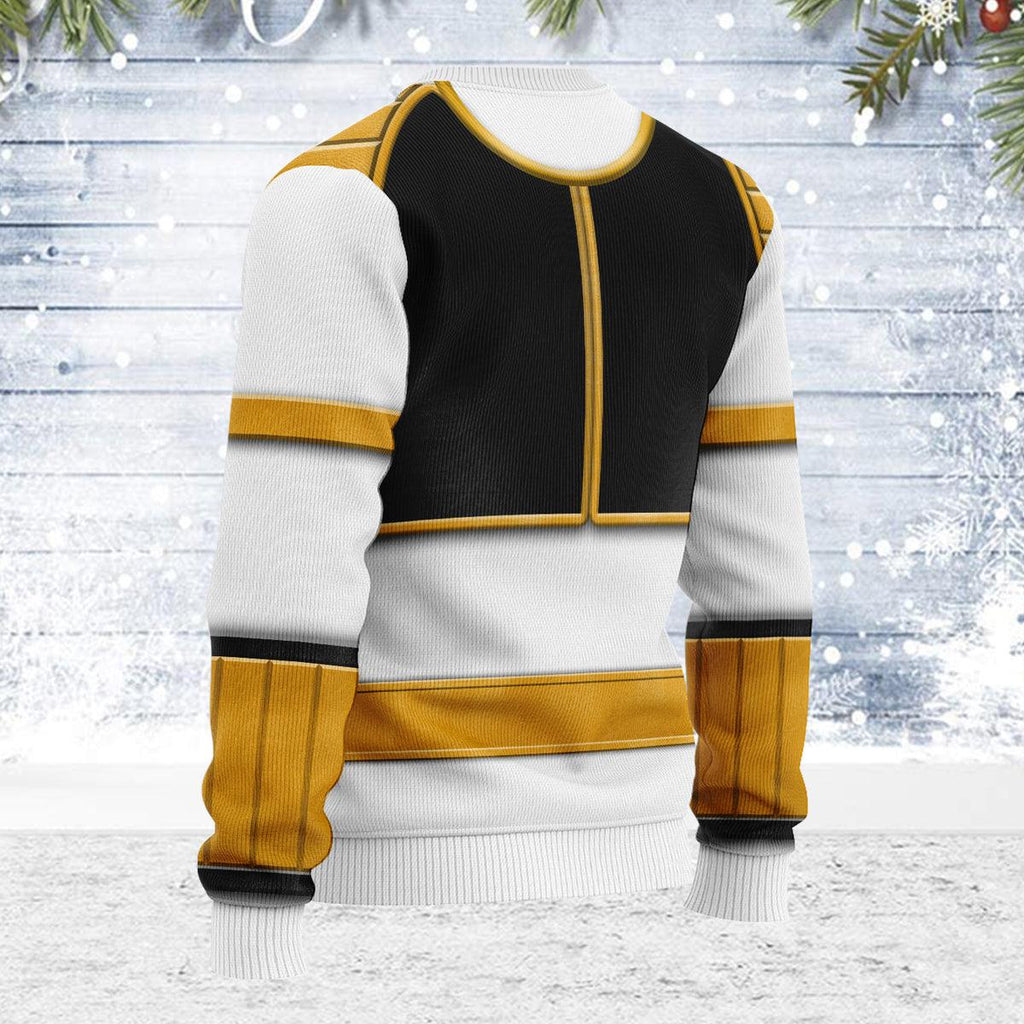 Merry Christmas White Ranger MM Unisex Wool Sweater - Gearhomie.com