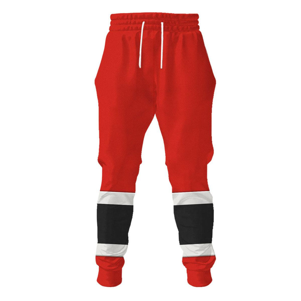 Red Aurico Ranger Hoodies Sweatshirt T-shirt Hawaiian Sweatpants - Gearhomie.com