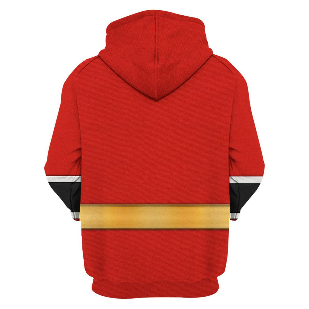 Red Aurico Ranger Hoodies Sweatshirt T-shirt Hawaiian Sweatpants - Gearhomie.com