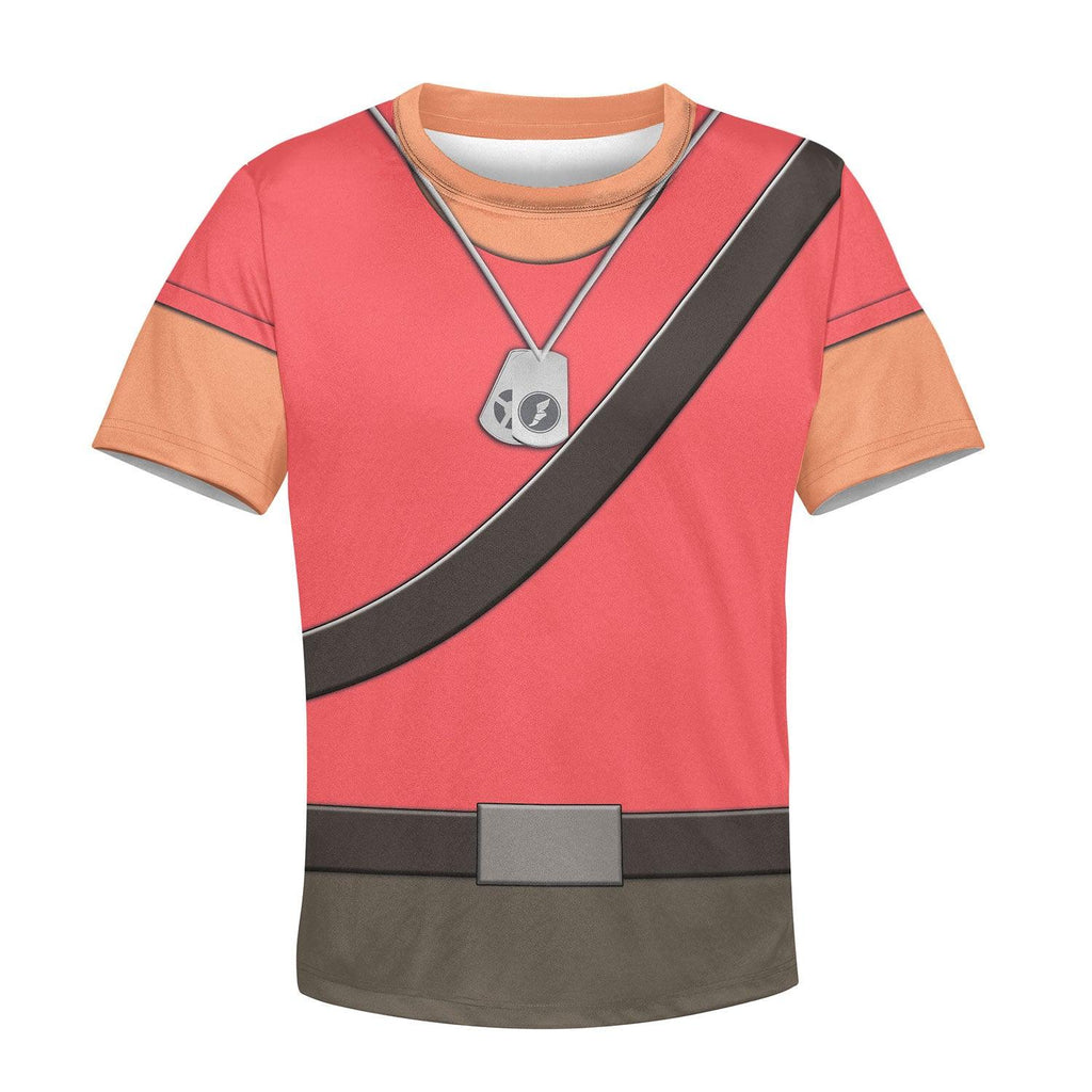 Scout TF2 Kid Costume Cosplay Kid Hoodie Sweatshirt T-Shirt - Gearhomie.com