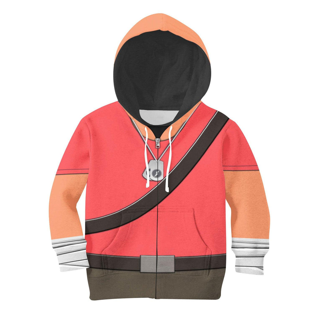 Scout TF2 Kid Costume Cosplay Kid Hoodie Sweatshirt T-Shirt - Gearhomie.com