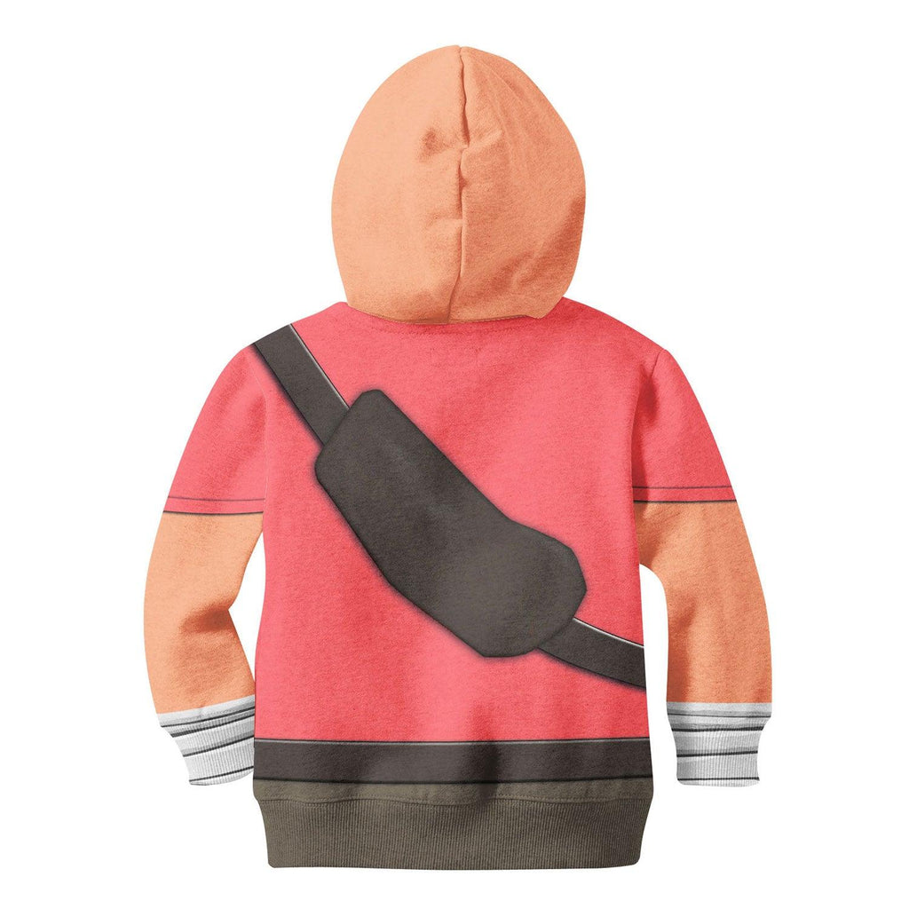 Scout TF2 Kid Costume Cosplay Kid Hoodie Sweatshirt T-Shirt - Gearhomie.com