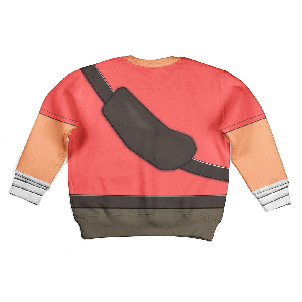 Scout TF2 Kid Costume Cosplay Kid Hoodie Sweatshirt T-Shirt - Gearhomie.com