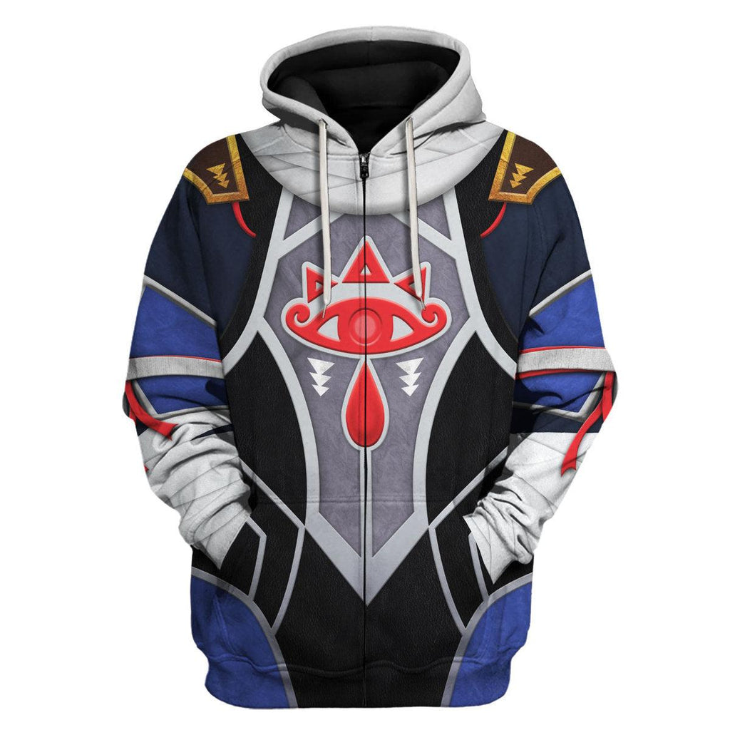 Sheik Zelda Attire Unisex Hoodie Sweatshirt T-shirt Sweatpants Cosplay - DucG