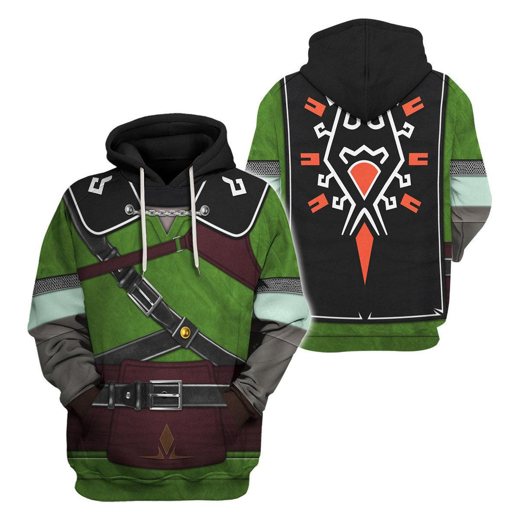 Tears Of The Kingdom Knights of Skyloft Green Unisex Hoodie Sweatshirt T-shirt Sweatpants Cosplay - Gearhomie.com