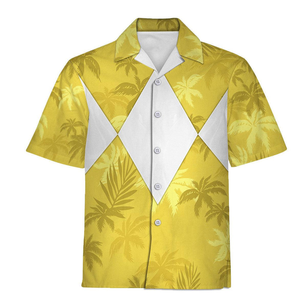 Yellow Ranger x Tommy Vercetti Hawaiian Shirt & Beach Shorts - Gearhomie.com