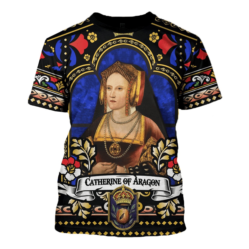 Gearhomie Catherine of Aragon Queen of England Costume Hoodie Sweatshirt T-Shirt Tracksuit - Gearhomie.com