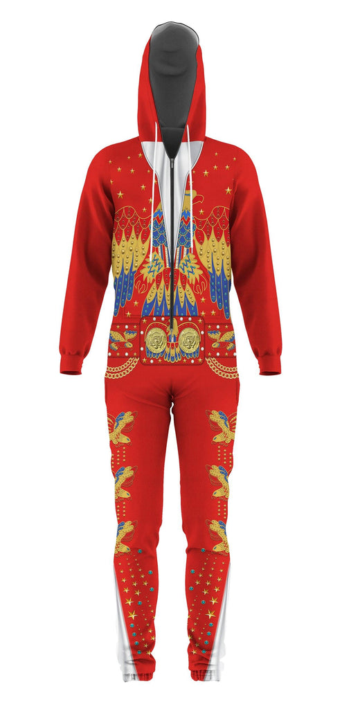 Gearhomie Elvis EAGLE Red jumpsuit Costume - Gearhomie.com