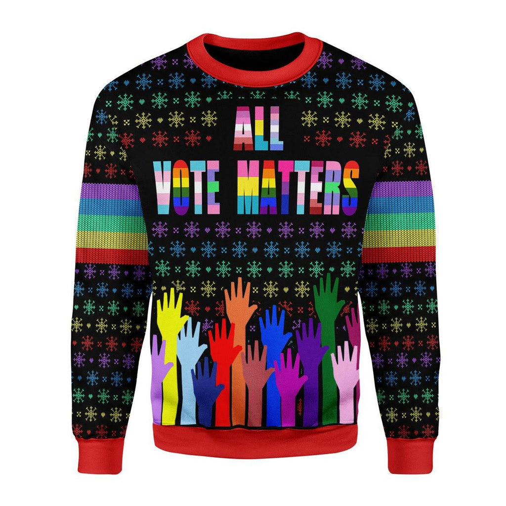 All Vote Matters Christmas Sweater - DucG