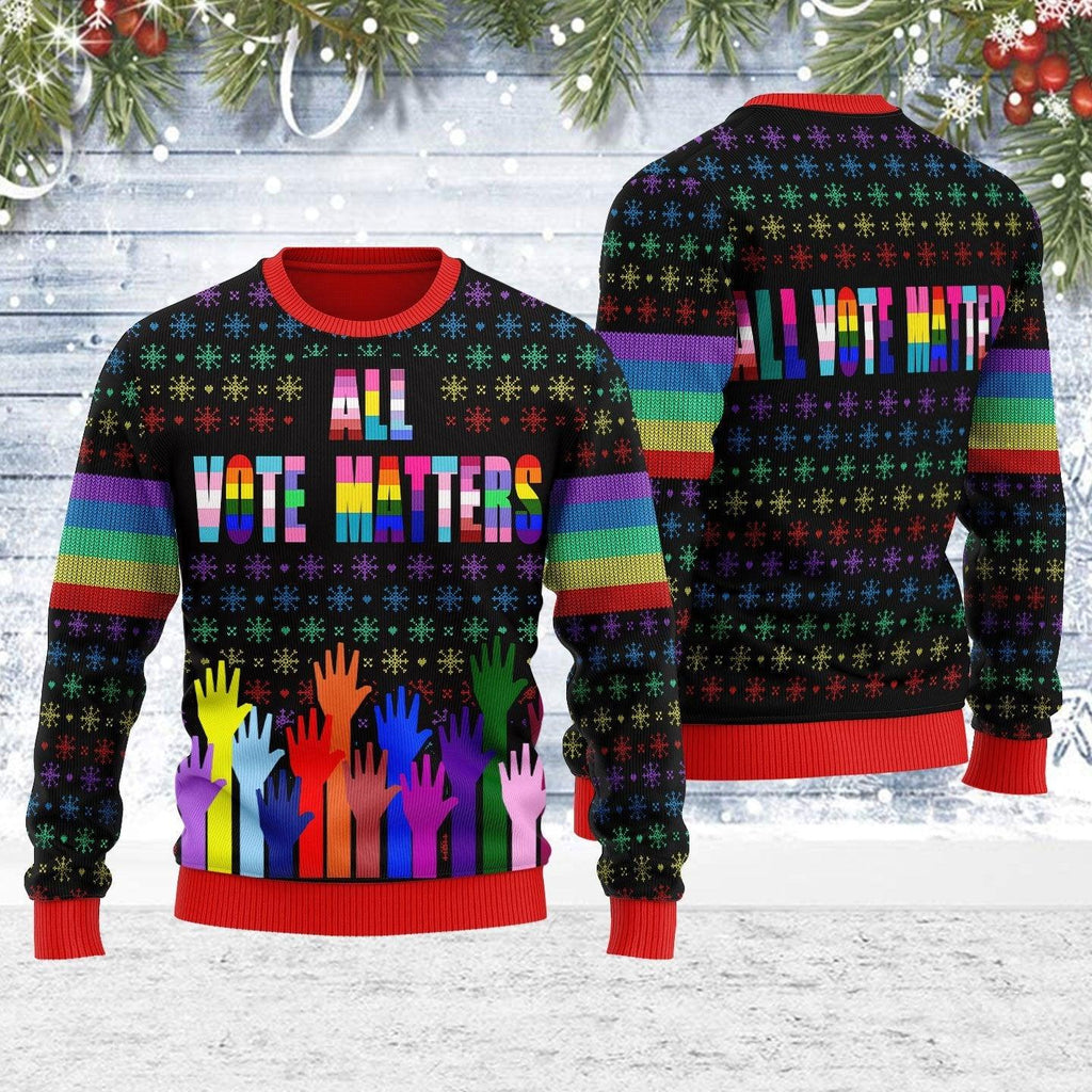 All Vote Matters Ugly Christmas Sweater - DucG