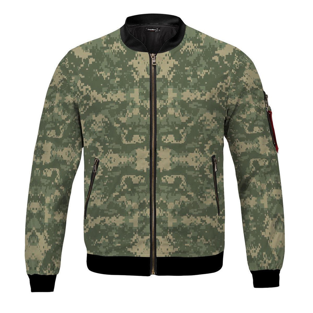 American ACU or Universal Camouflage Pattern (UCP) CAMO Bomber Jacket - DucG
