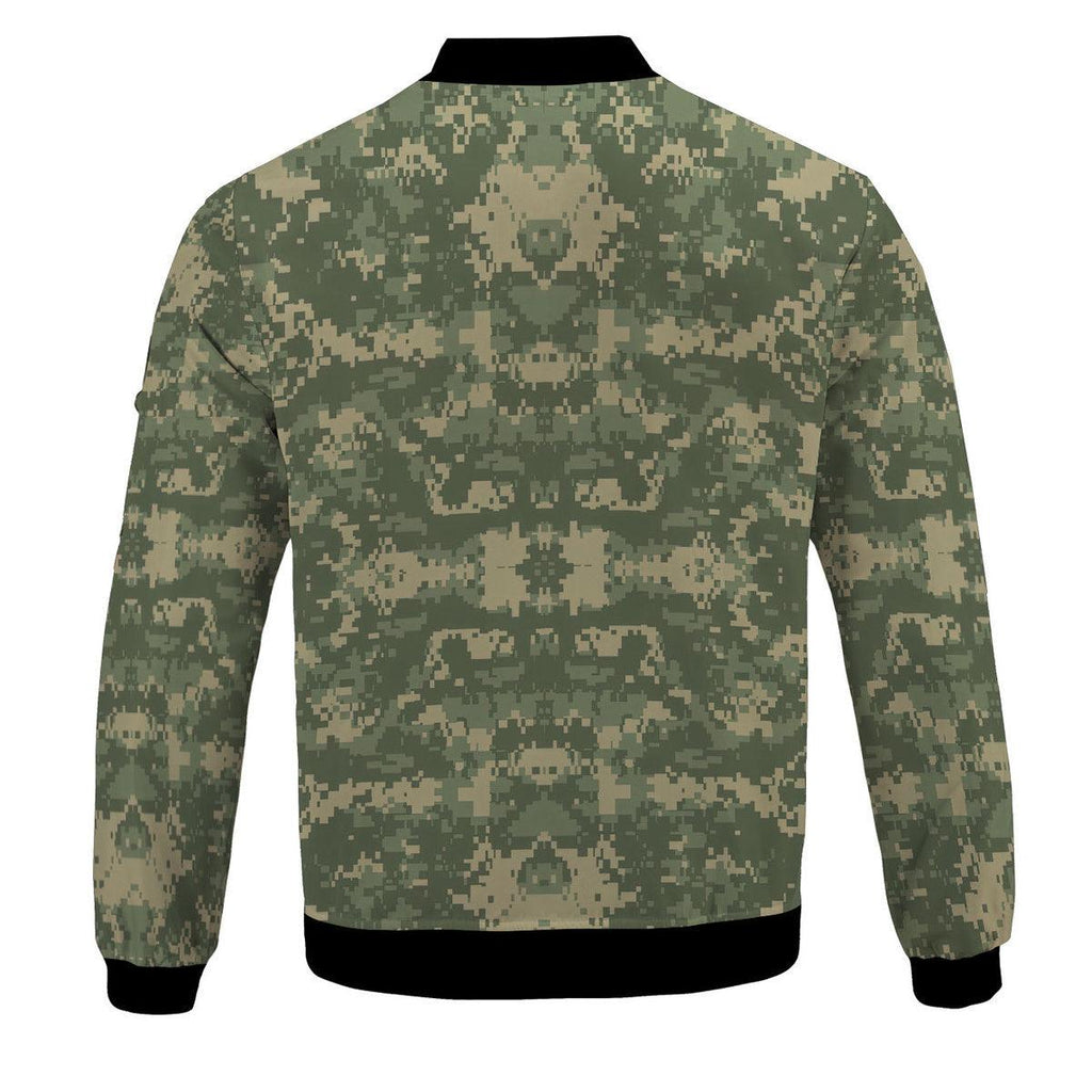 American ACU or Universal Camouflage Pattern (UCP) CAMO Bomber Jacket - DucG