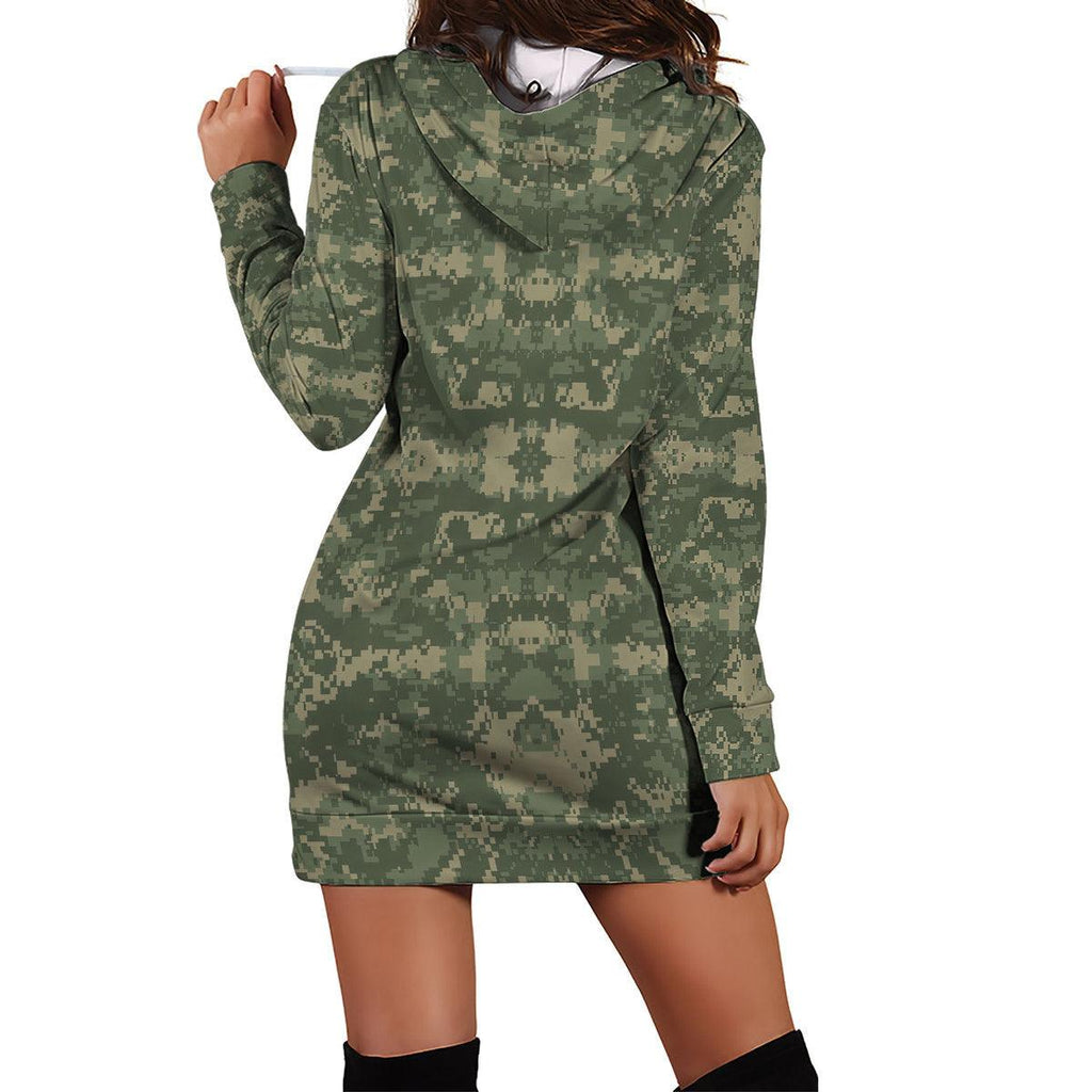 American ACU or Universal Camouflage Pattern (UCP) Camo Dress Hoodie - DucG