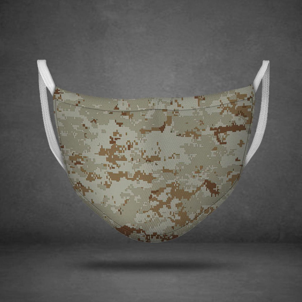 American Marine Pattern Desert Camo Face Mask - DucG