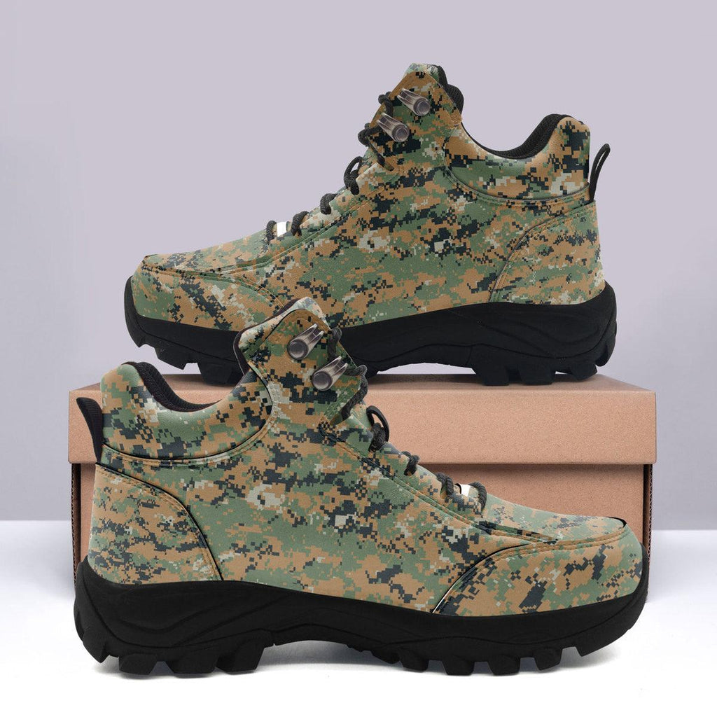 American MARPAT Marine pattern Woodland CAMO Hiking Shoes - DucG